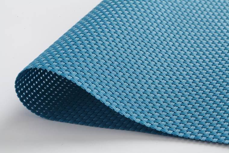 Sky blue visual reference PVC Open Mesh For Fabrication, model AOL-PWM-015